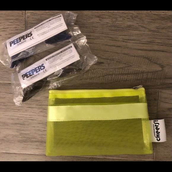 🎉 BNWT Peepers Indoor suntanning eyewear with travel case - Picture 1 of 4